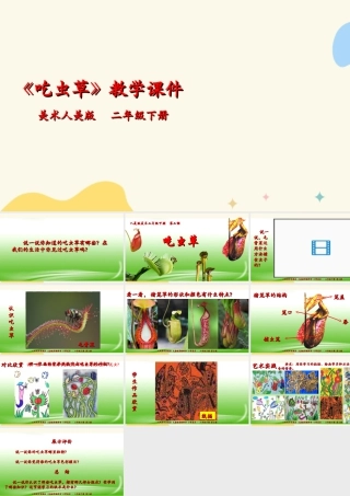 人美版美术二年级下册第二课《吃虫草》课件.ppt