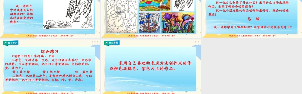人美版美术三年级下册本册综合练习课件.ppt