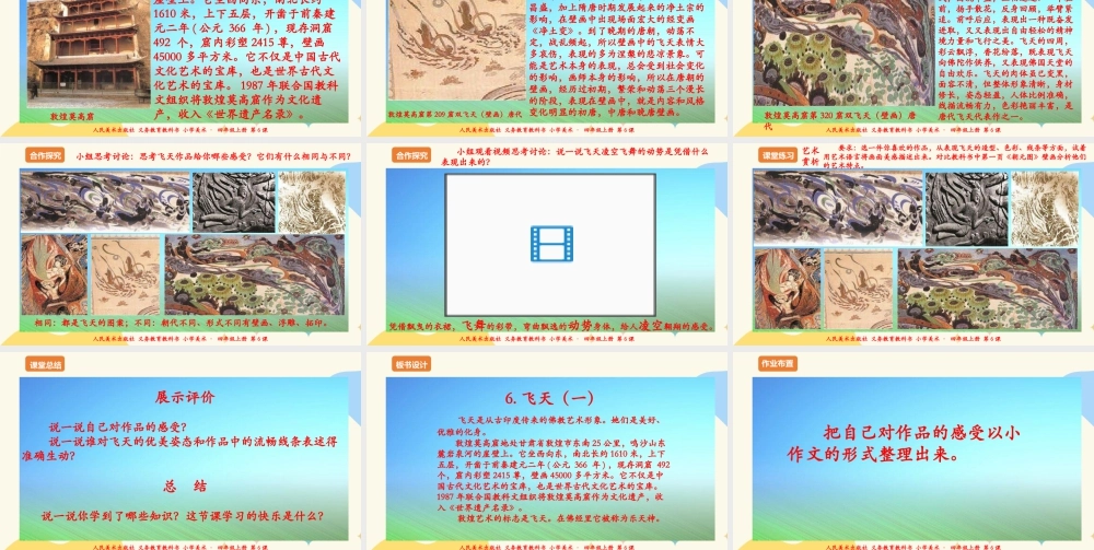 人美版美术四年级上册第六课《飞天（一）》课件.ppt