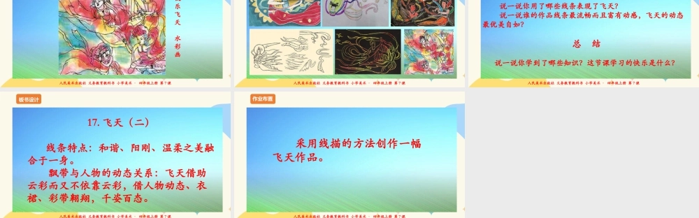 人美版美术四年级上册第七课《飞天（二）》课件.ppt