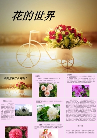 人美版美术一年级下册-《花的世界》课件3.ppt