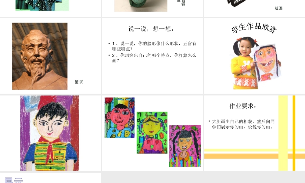 人美版美术一年级下册-《画自己》课件3.ppt