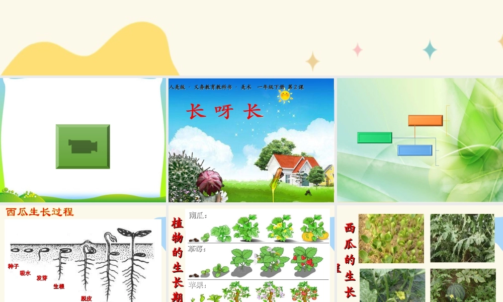 人美版美术一年级下册第二课长呀长课件.ppt