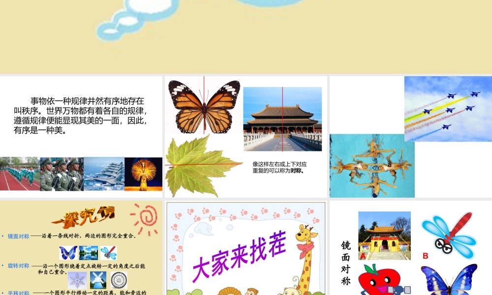人美版美术一年级下册-对称美秩序美.ppt