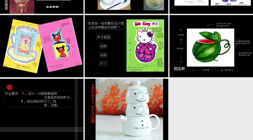 人美版小学美术二年级上册-《杯子的设计》课件3.ppt