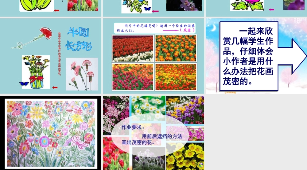 人美版小学美术二年级上册-《茂密的花》课件2.ppt