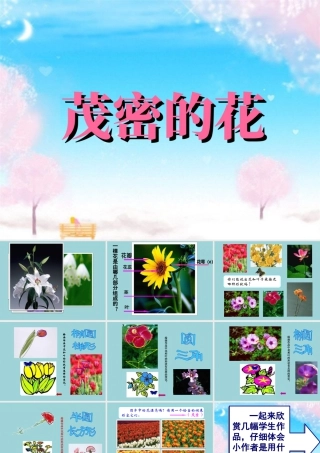 人美版小学美术二年级上册-《茂密的花》课件2.ppt