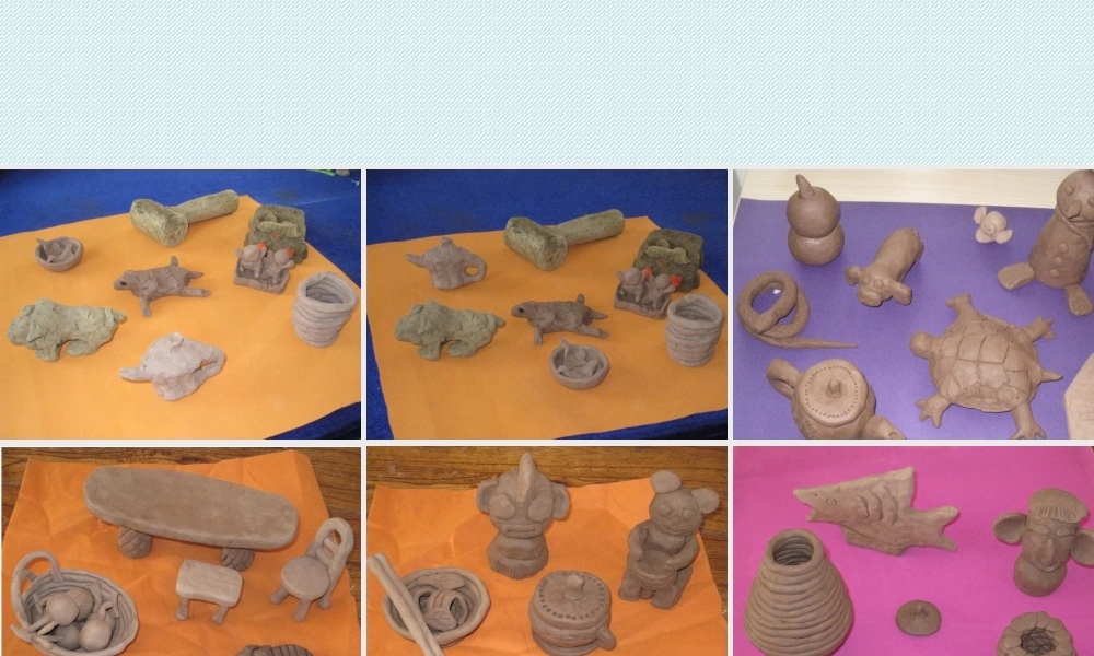 人美版小学美术二年级上册-泥塑作品欣赏.ppt