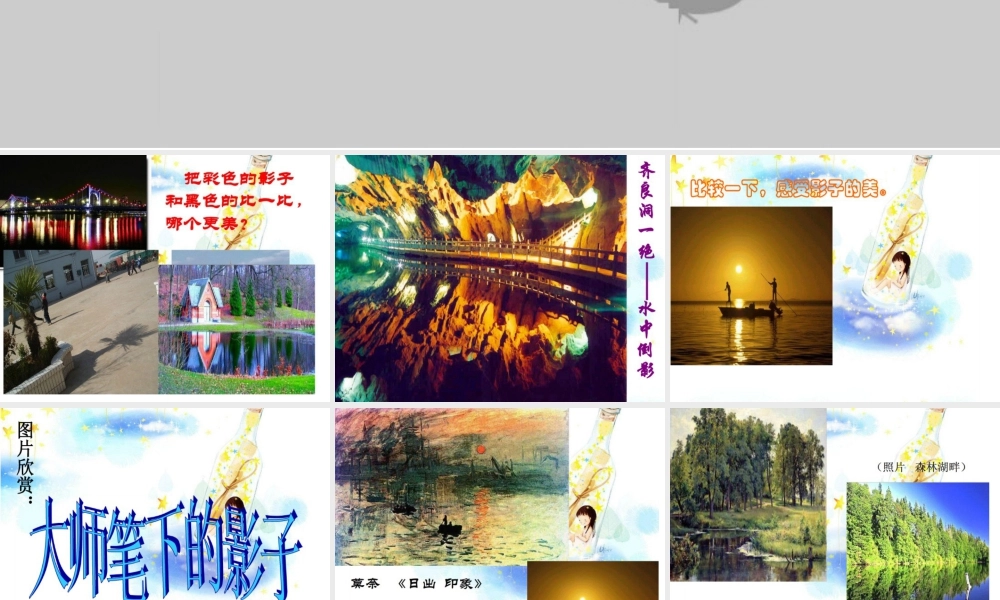 人美版小学美术二年级下册课时课件-《画影子》课件2.ppt