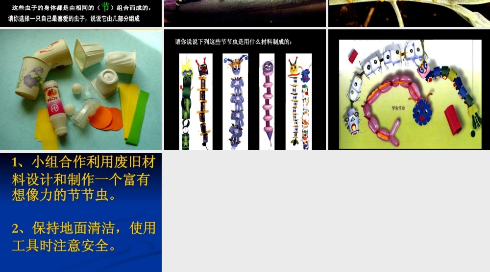 人美版小学美术二年级下册课时课件-《节节虫》课件2.ppt