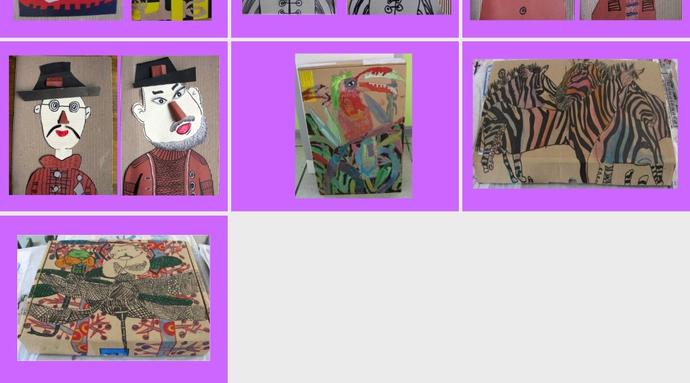 瓦楞纸作品-人美版小学六年级上册.ppt