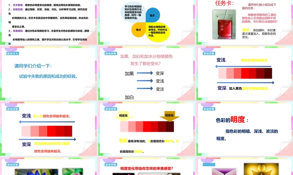 五年级上第11课 色彩的明度 课件 25页-人美版小学美术五年级上册.pptx