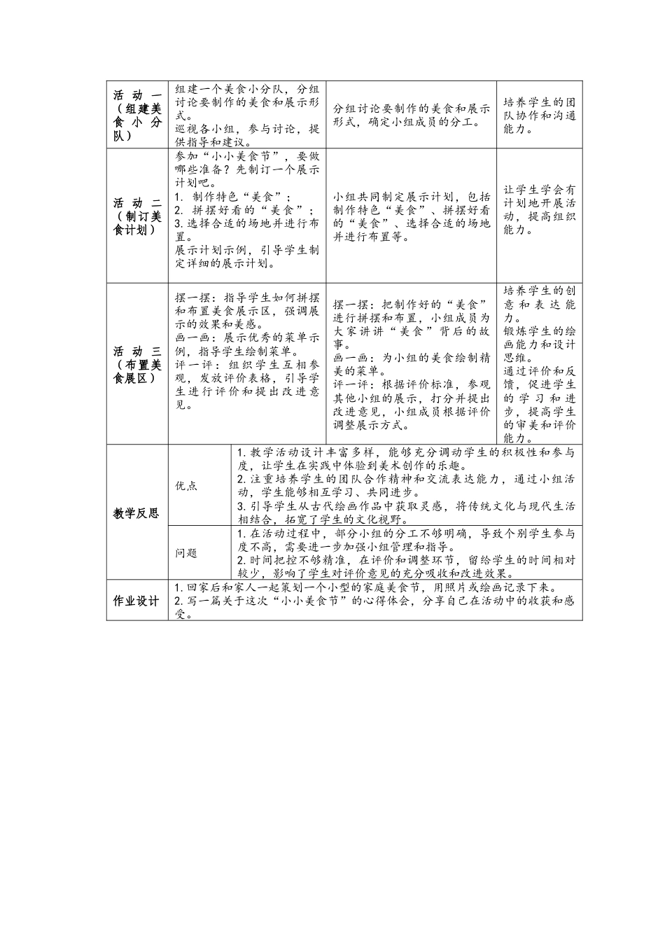 小小美食节（教学设计）-（2024）美术一年级上册.docx_第2页