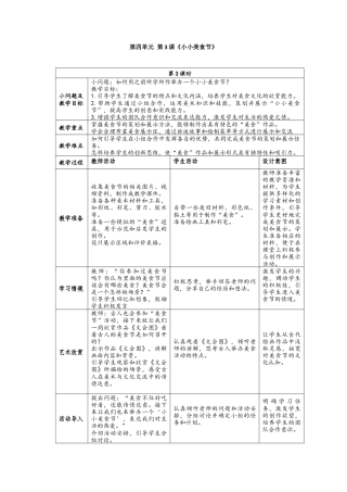 人美版美术一年级上册-4-3《小小美食节》教学设计.docx