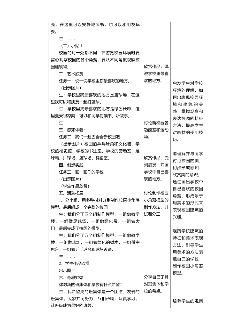 【人美版】美术  一年级上册 第一单元   3 画一画我们的学校  课时教案.doc_第2页