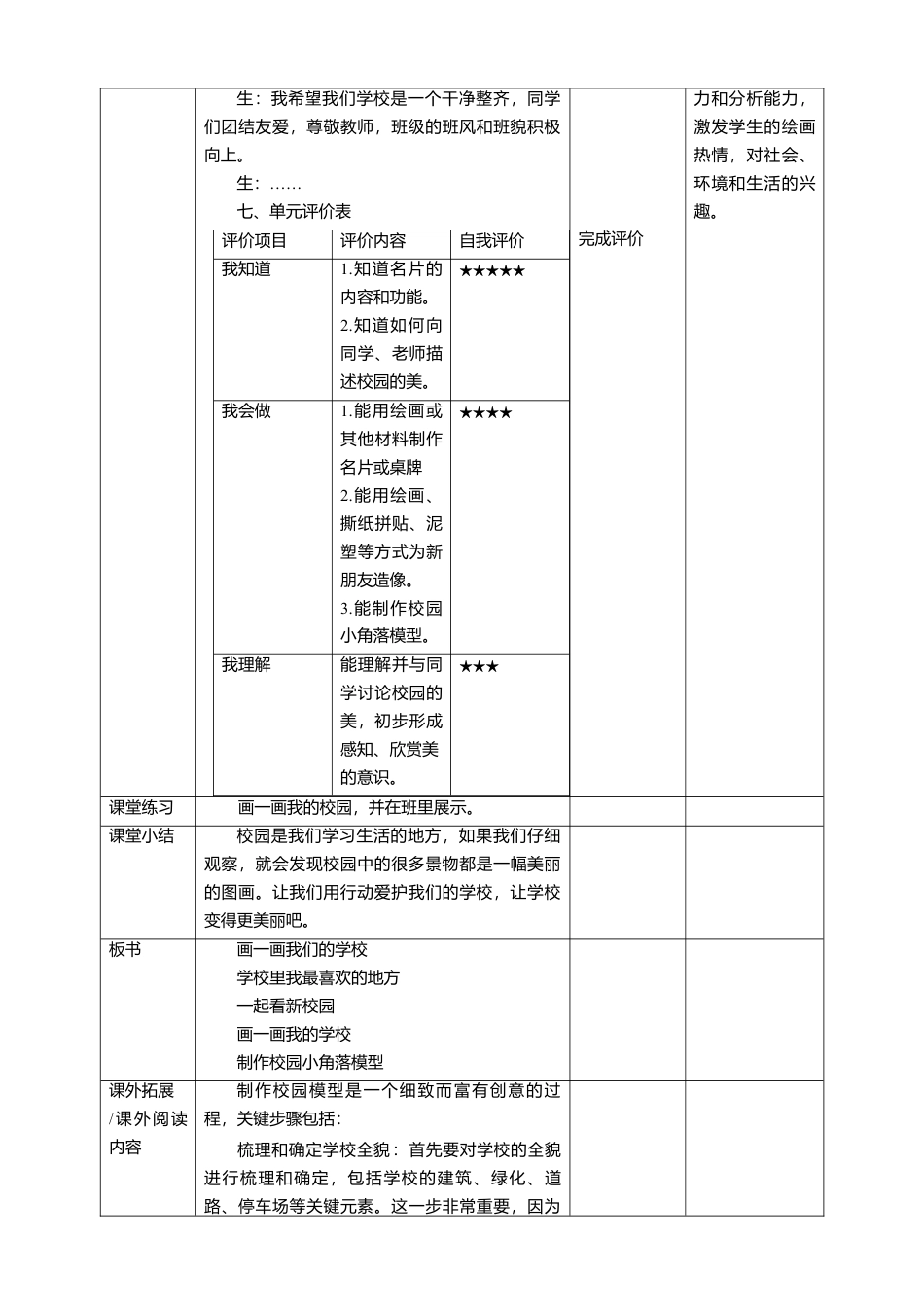 【人美版】美术  一年级上册 第一单元   3 画一画我们的学校  课时教案.doc_第3页