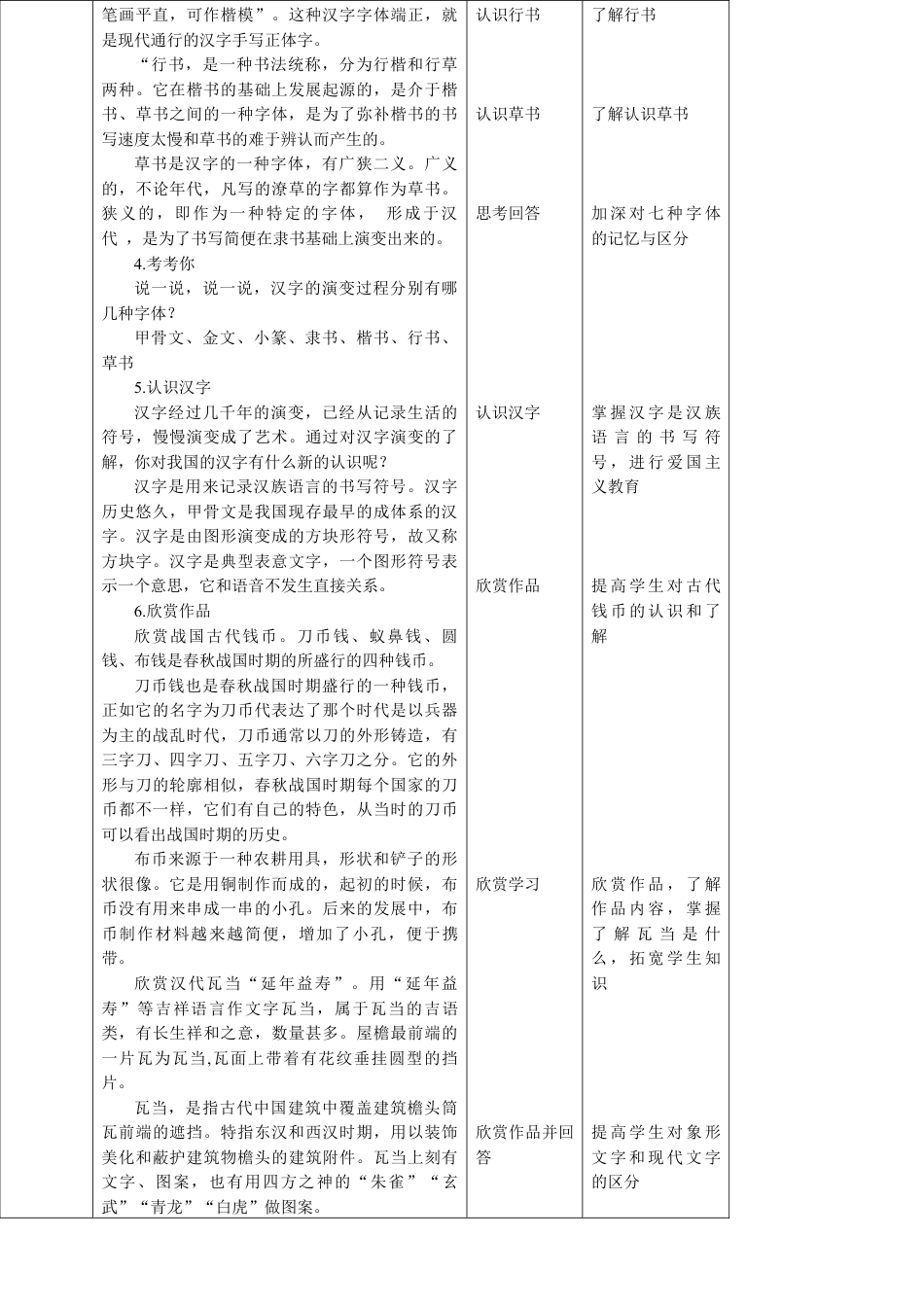 人美版小学美术四年级下册 第十二课《汉字的联想》教案.doc_第3页
