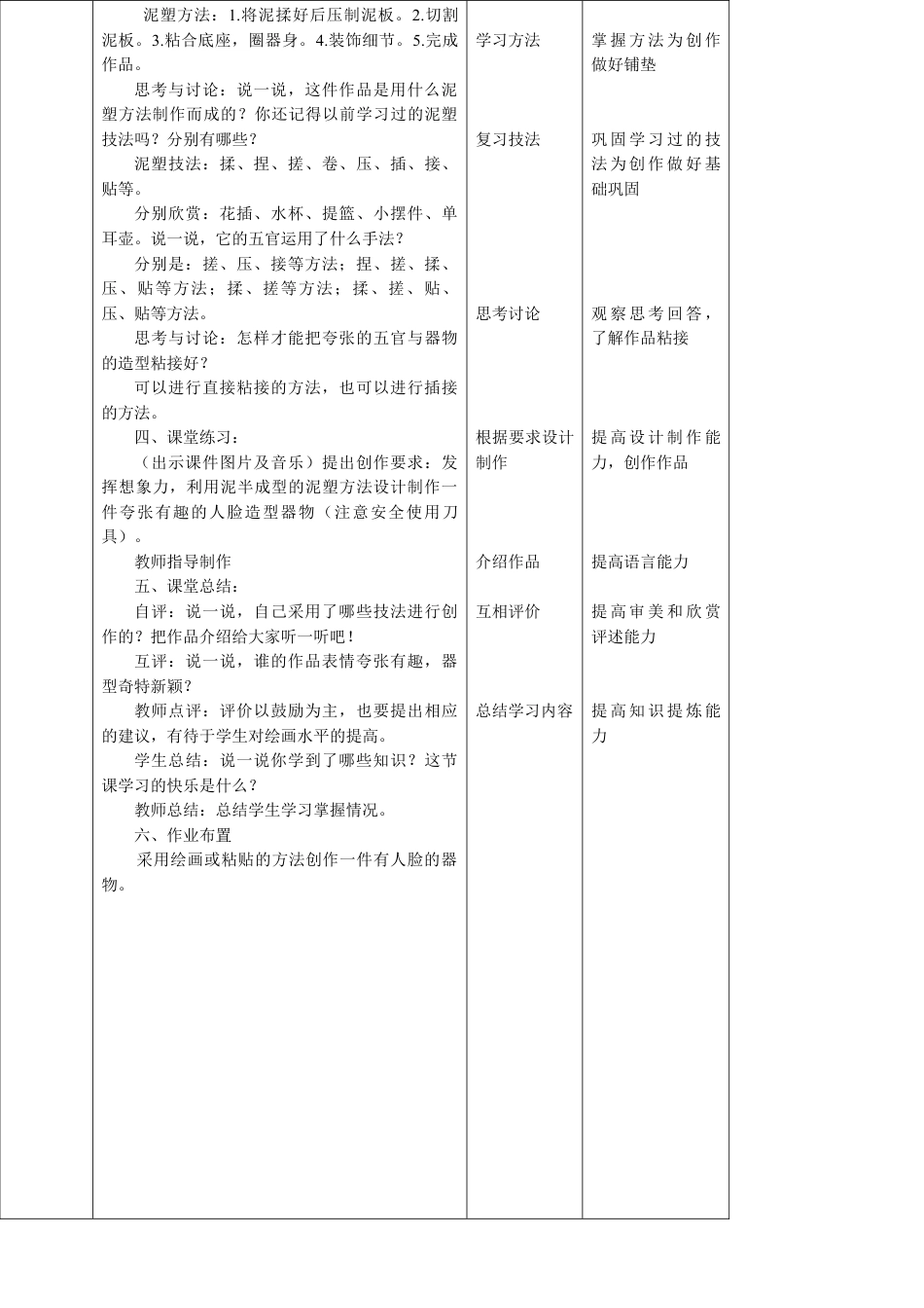 人美版小学美术四年级下册 第五课《有人脸的器物》教案.doc_第3页