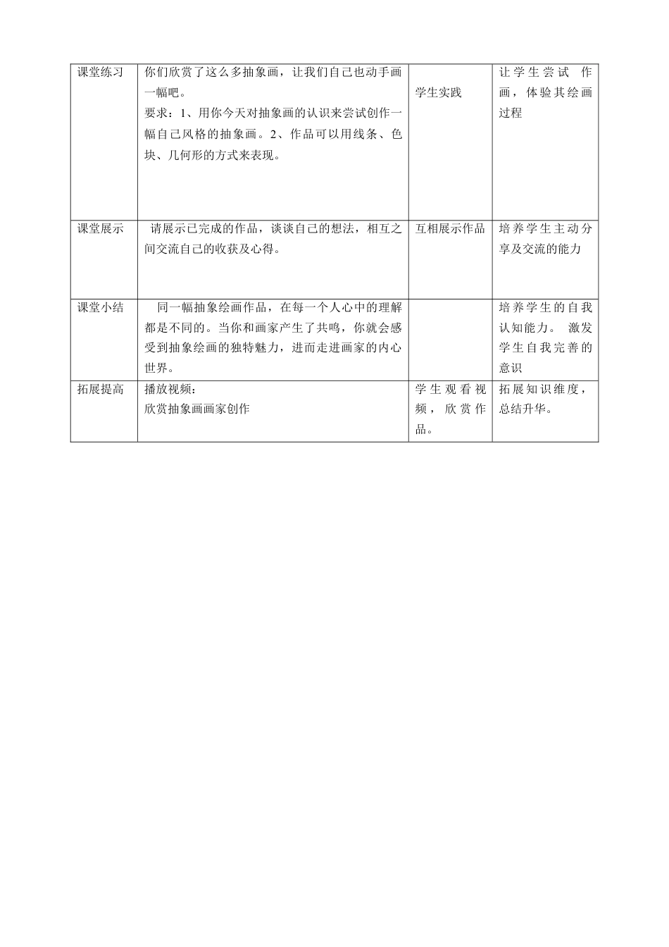 第3课 认识抽象画 教案-人美版小学美术五年级上册.doc_第3页