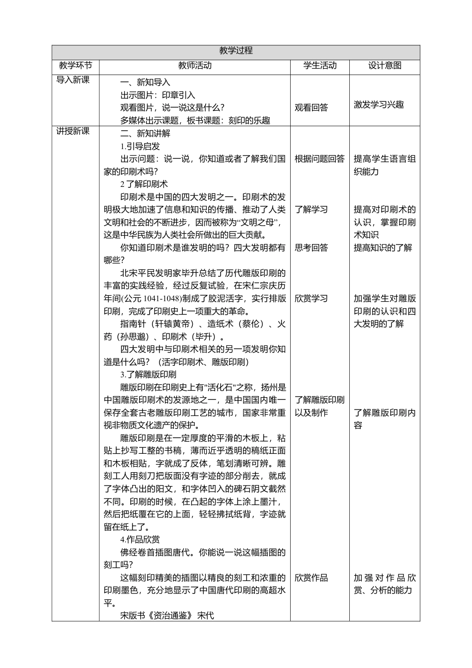 人美版 美术 四年级上册 第十五课《刻印的乐趣》教案.doc_第2页