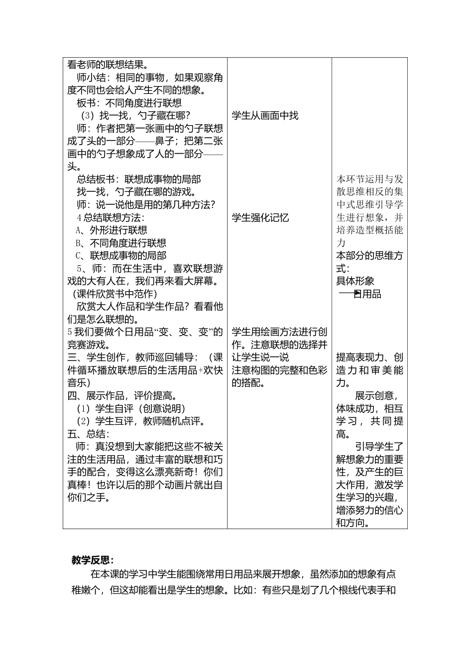 第14课 人美版美术四上《生活日用品的联想 优秀教案.doc_第3页
