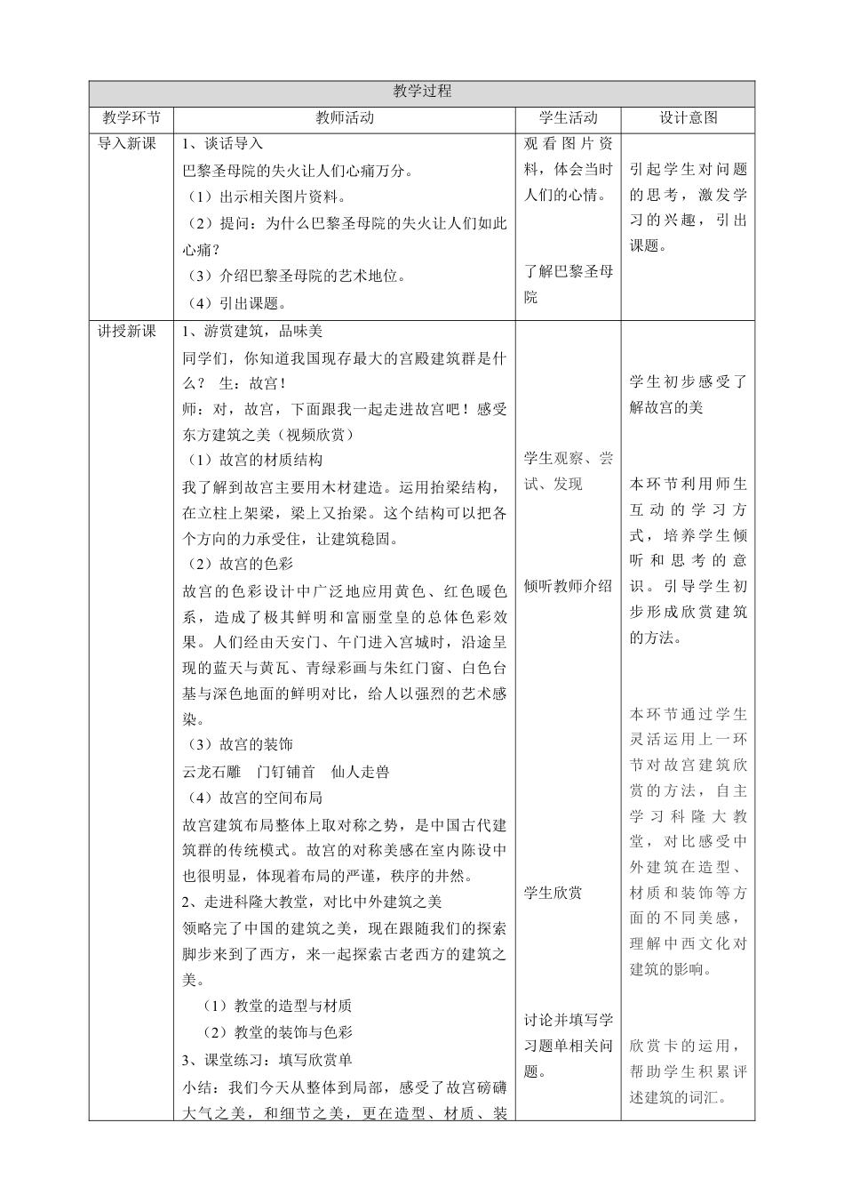 第1课《建筑艺术的美》教案-人美版小学六年级上册.doc_第2页