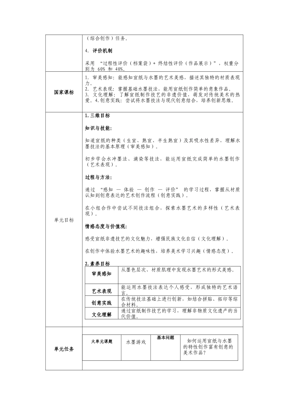 新人美二上第二单元《水墨游戏》大单元教学设计.docx_第2页
