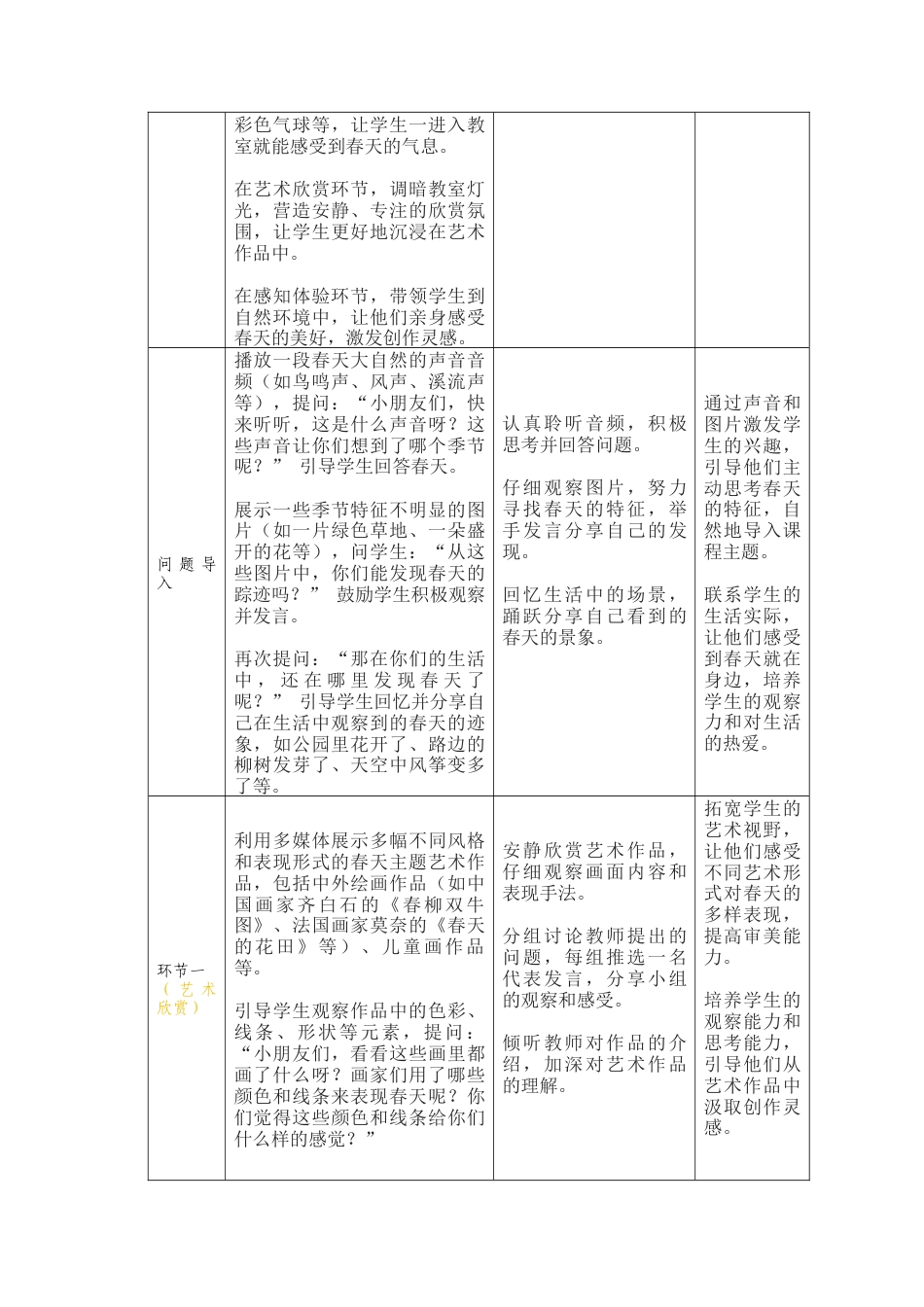 人美版美术一年级下册分课时教案1《春天在哪里》.docx_第2页