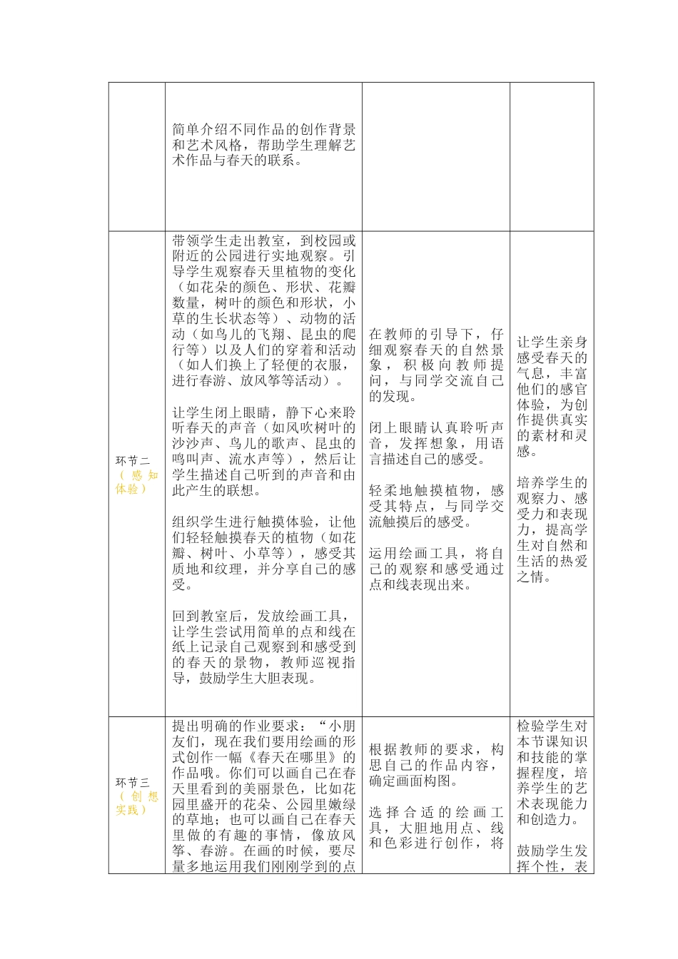 人美版美术一年级下册分课时教案1《春天在哪里》.docx_第3页
