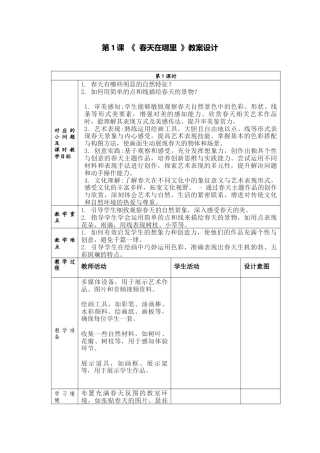 人美版美术一年级下册分课时教案1《春天在哪里》.docx