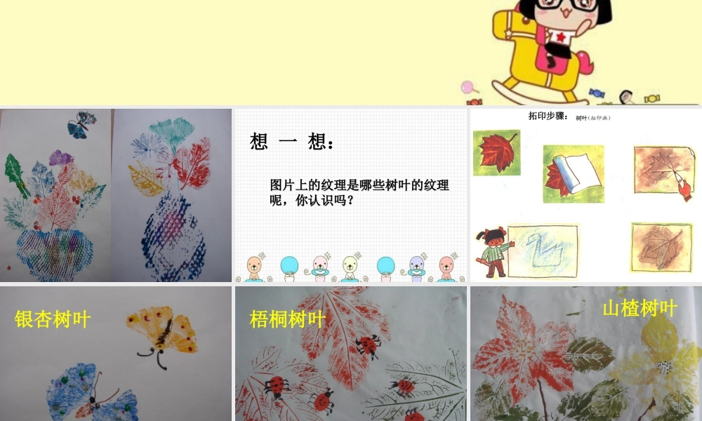 人美版小学美术二年级上册-不同的树叶.ppt