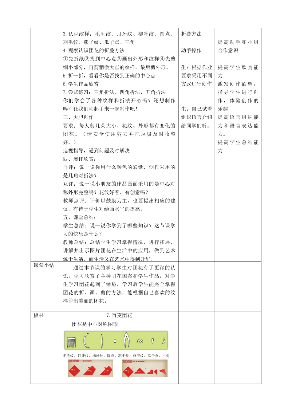 人美版美术二年级上册第七课《百变团花》教案.doc_第2页