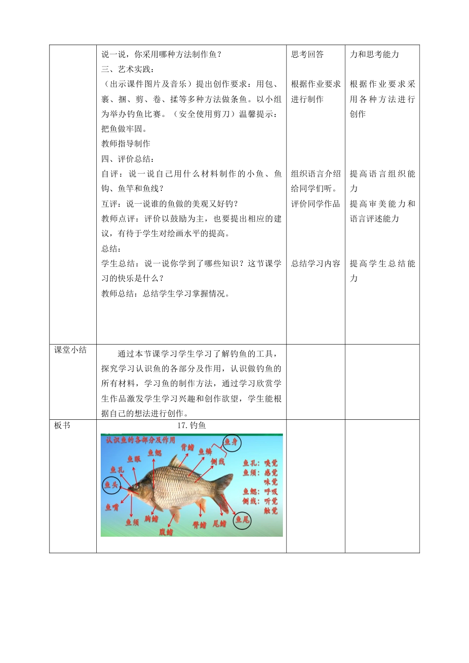 人美版美术一年级下册第十七课《钓鱼》教案.doc_第2页
