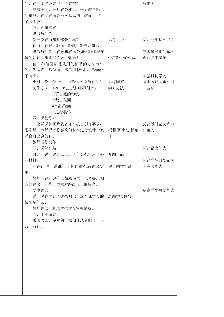 人美版 美术 三年级上册 第十八课《各种各样的鞋》教案.doc_第3页
