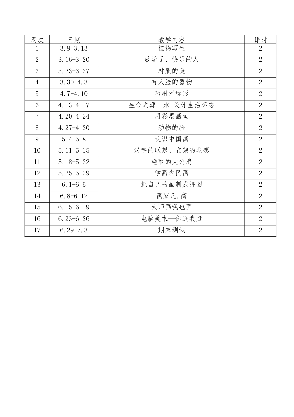 新人美版四年级下册全册美术教案.doc_第3页