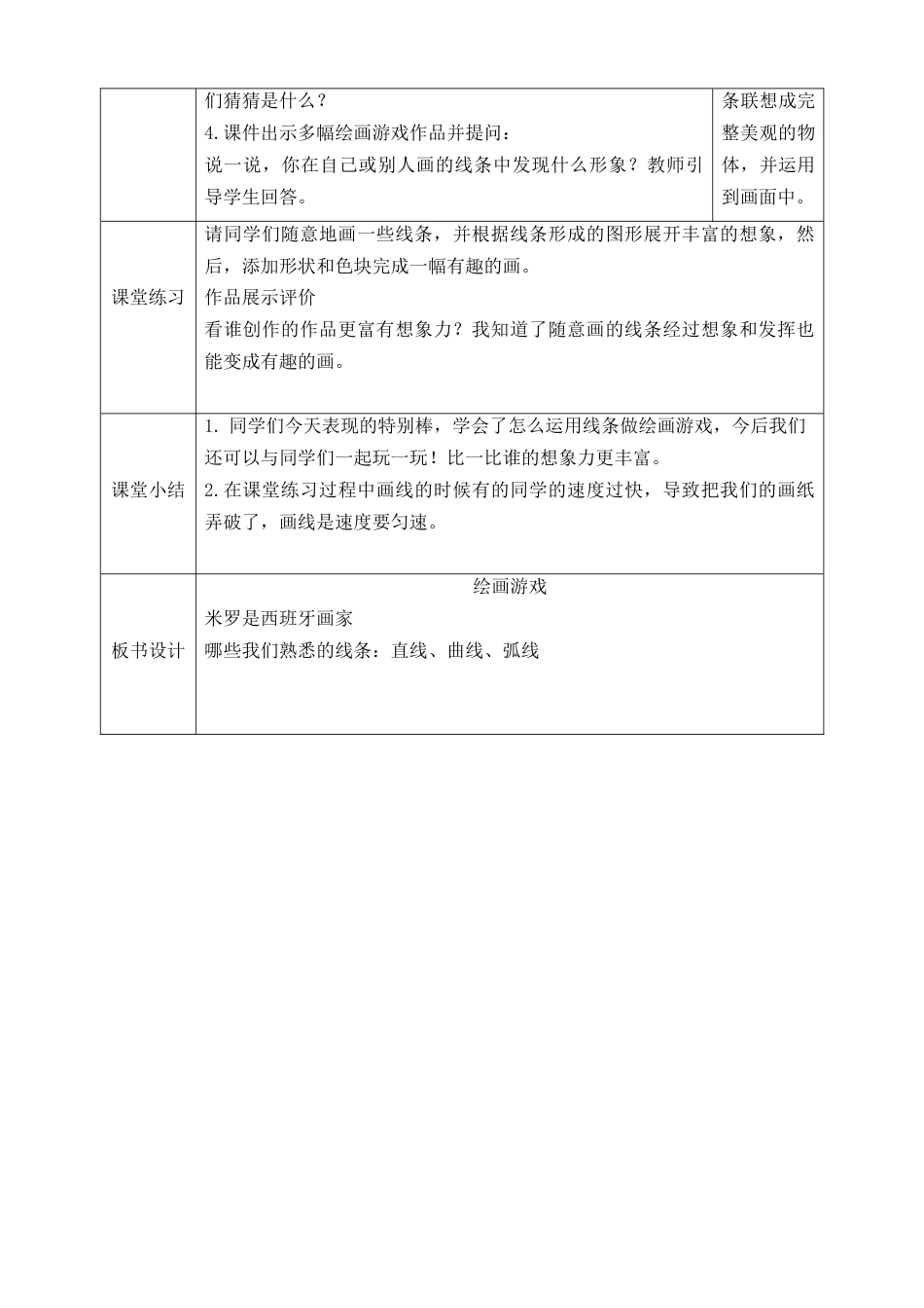 第四课《绘画游戏》教学设计-人美版小学美术二年级下册.doc_第2页