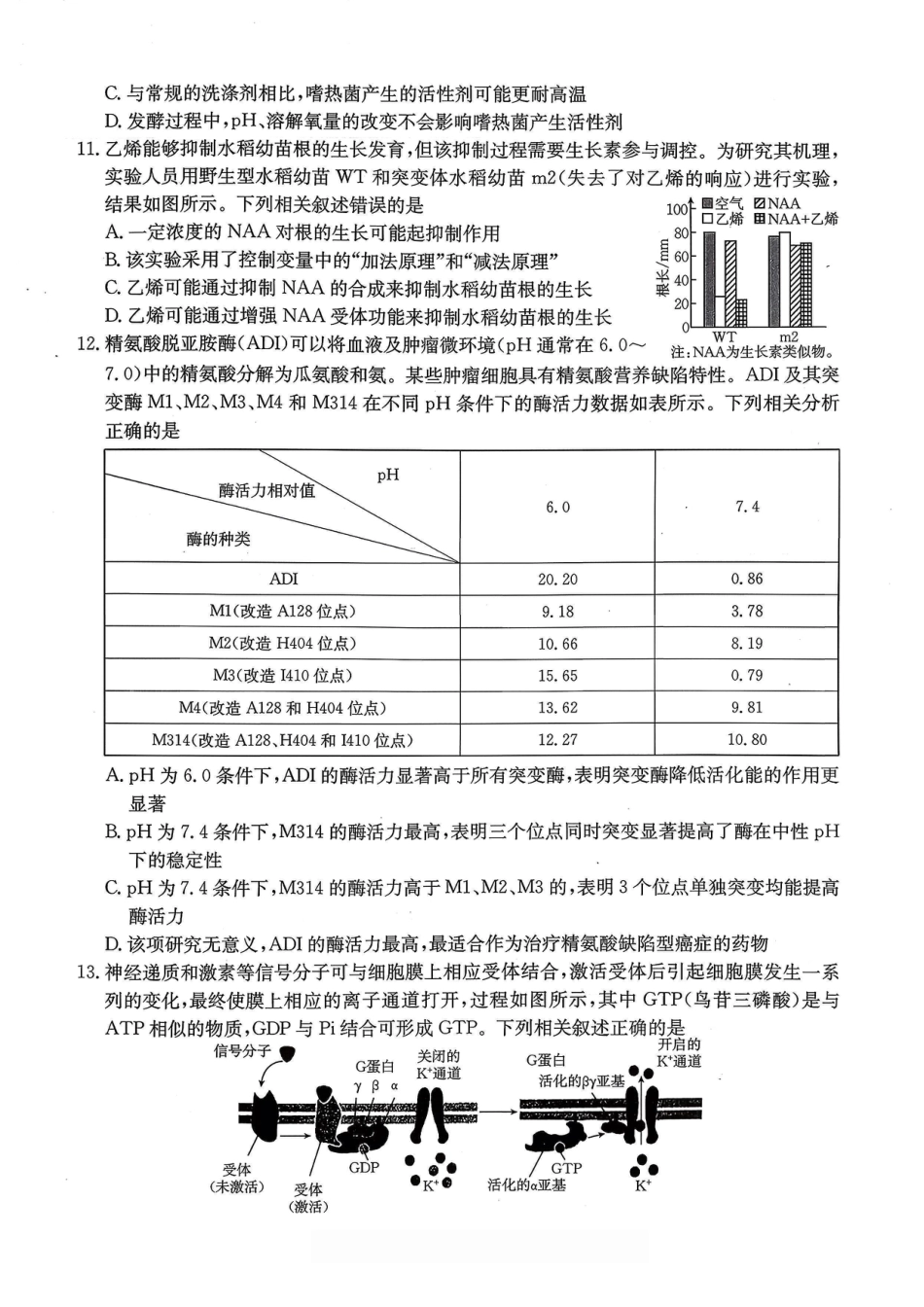 重庆好教育联盟2026届高三下学期3月开学联考（26-284C）生物试卷及答案.pdf_第3页