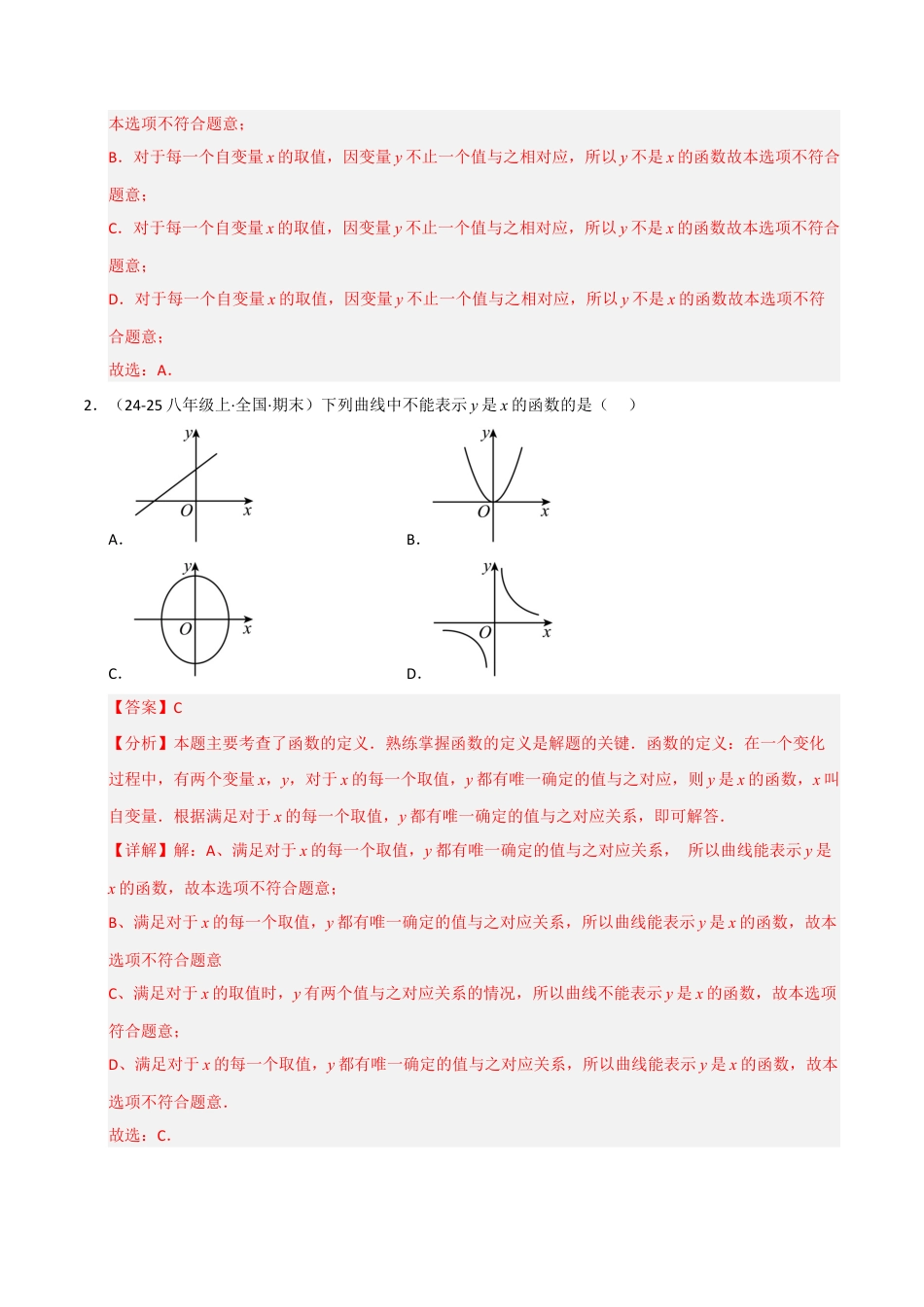 八年级数学下册（青岛版）专题05 一次函数（考题猜想，九大题型）（教师版）.docx_第2页