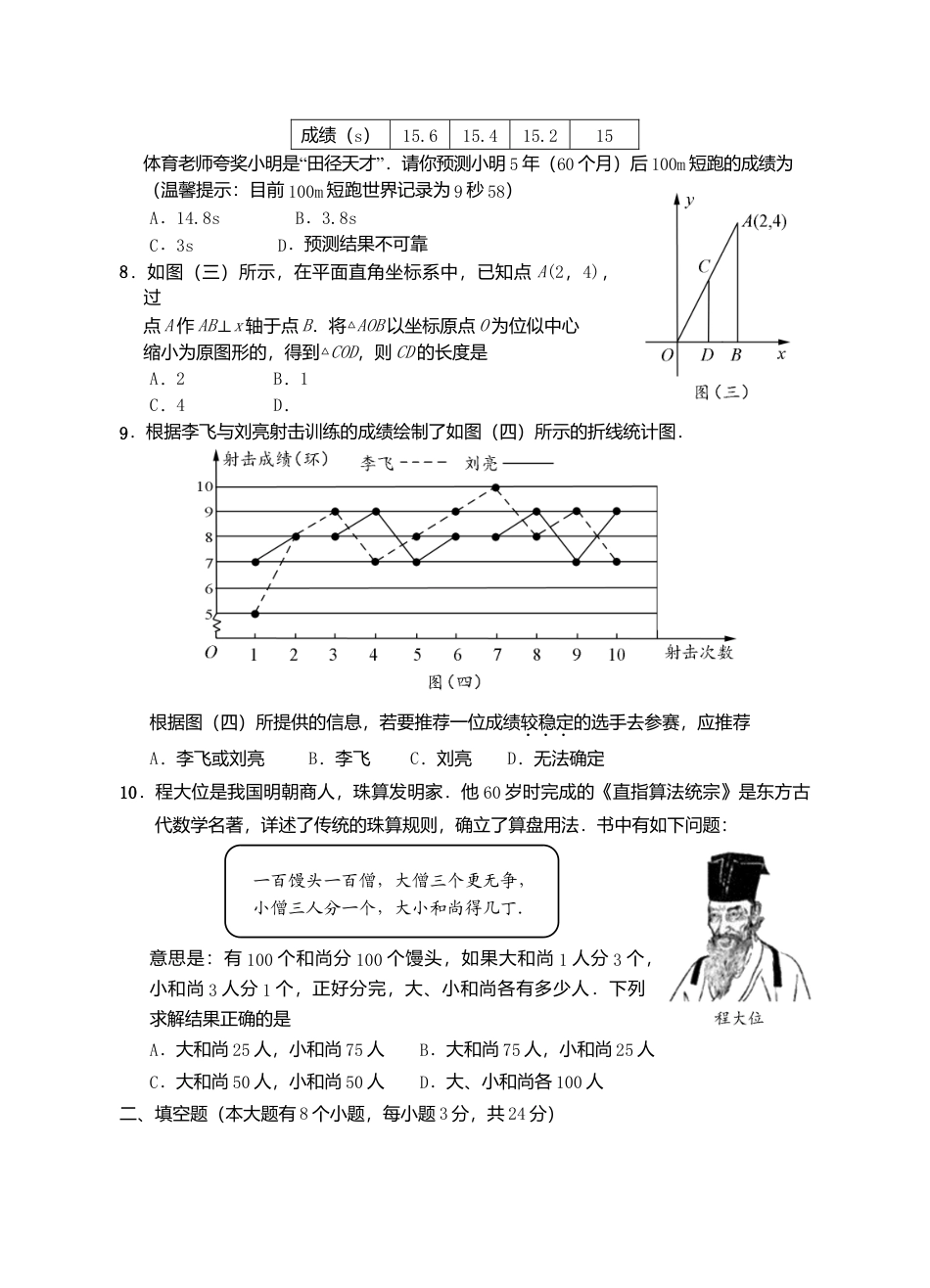 湖南省邵阳市2018年中考数学真题试题（含答案）.doc_第2页