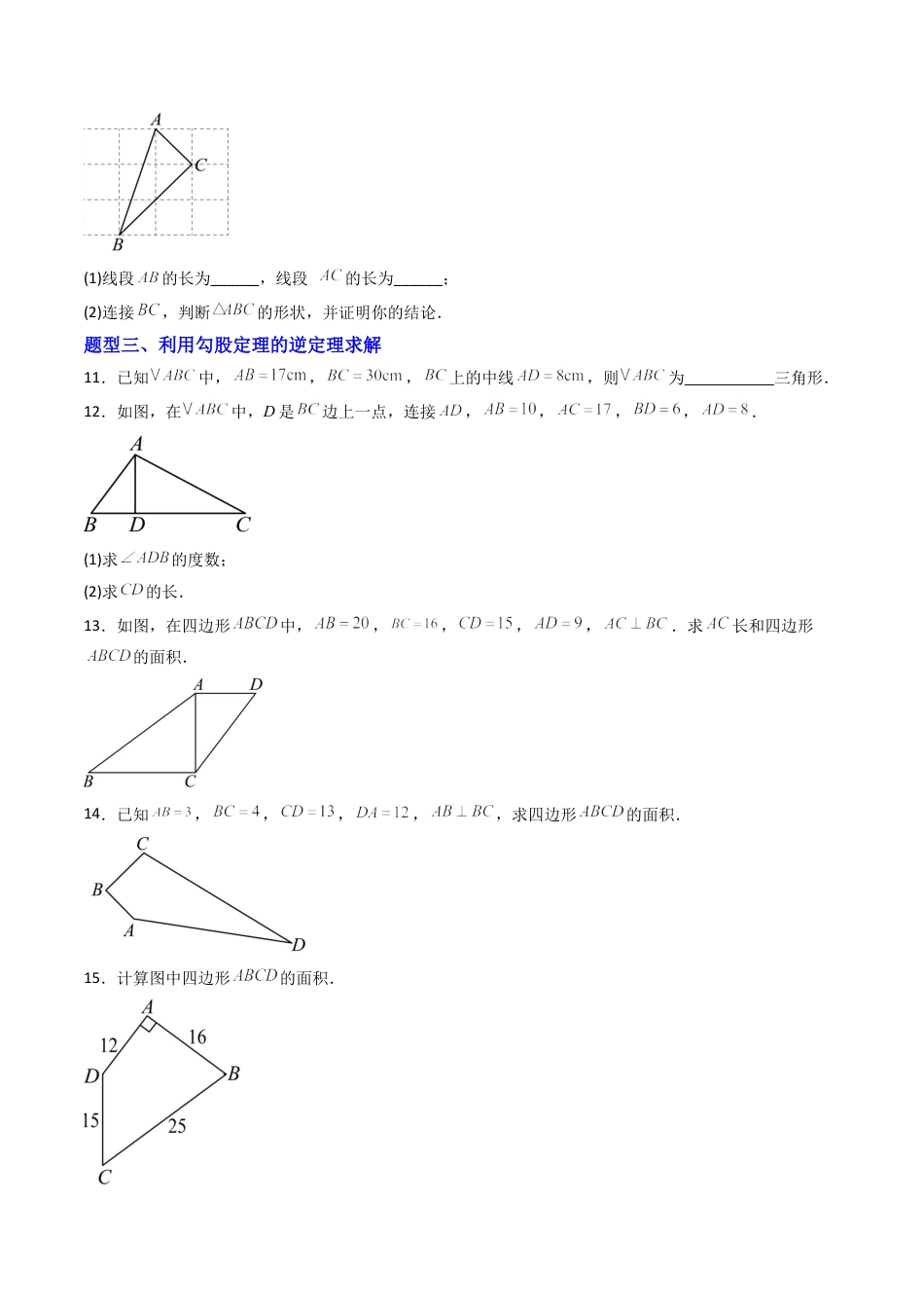 数学七年级上册（鲁教版）专题02 一定是直角三角形吗  六类题型（专项训练）（学生版）.docx_第3页
