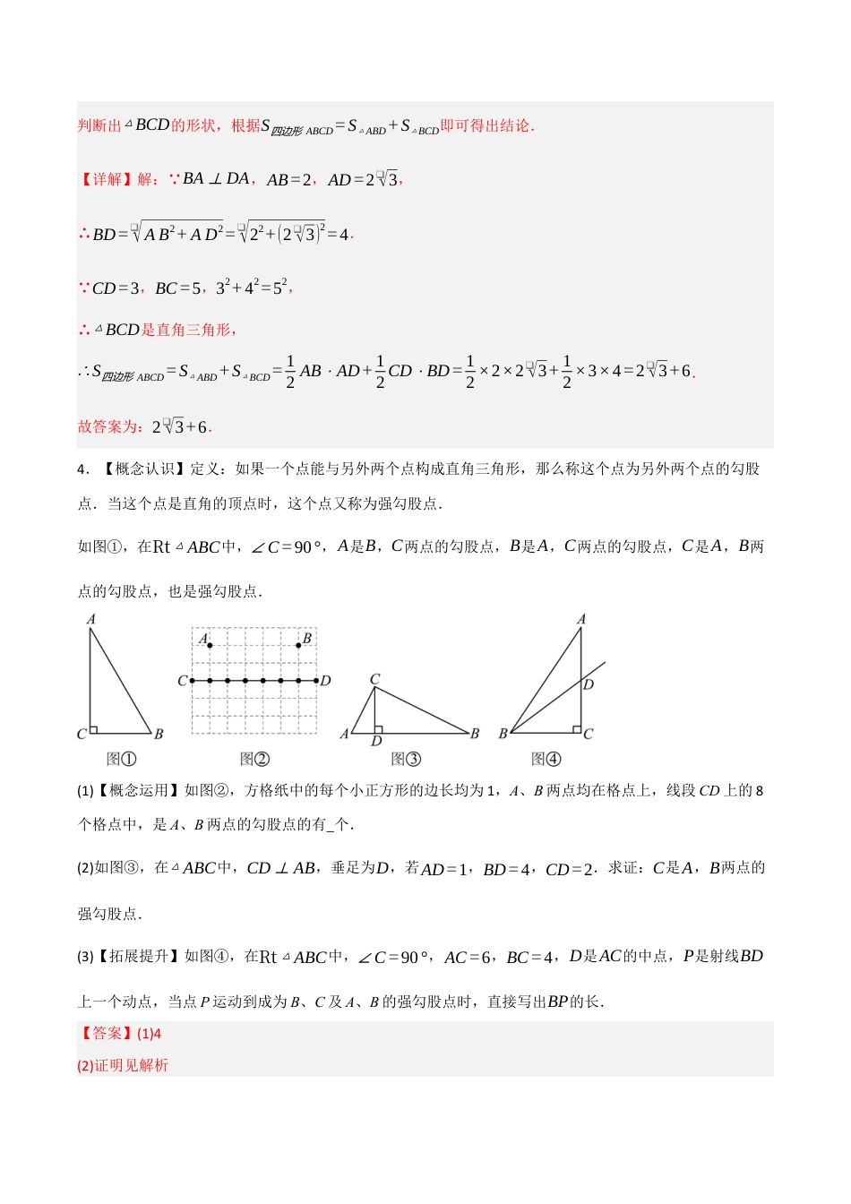 3.2 一定是直角三角形吗（题型专练）(解析版).docx_第3页