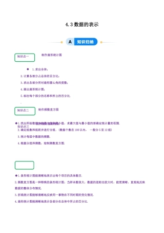 【分层作业】数学六年级上册（鲁教版）4.3数据的表示（解析版）.docx