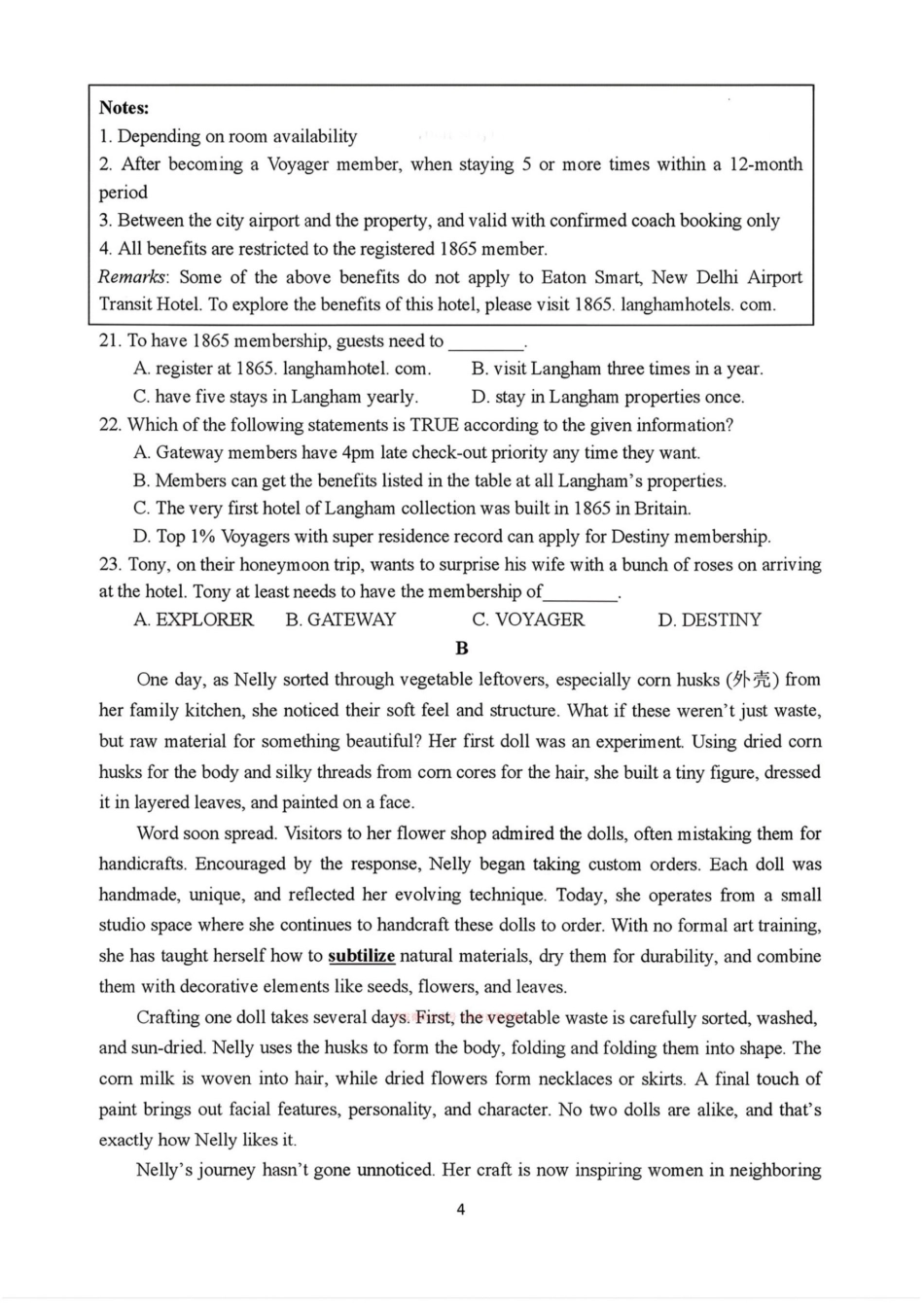 河南郑州市外国语学校2025-2026学年高三下学期3月阶段检测英语试卷（含答案）.pdf_第3页
