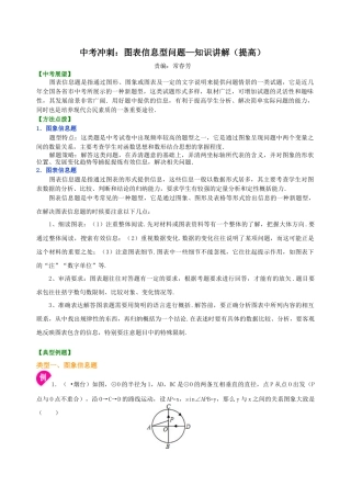 中考冲刺：图表信息型问题--知识讲解（提高）（华东师大版）.doc