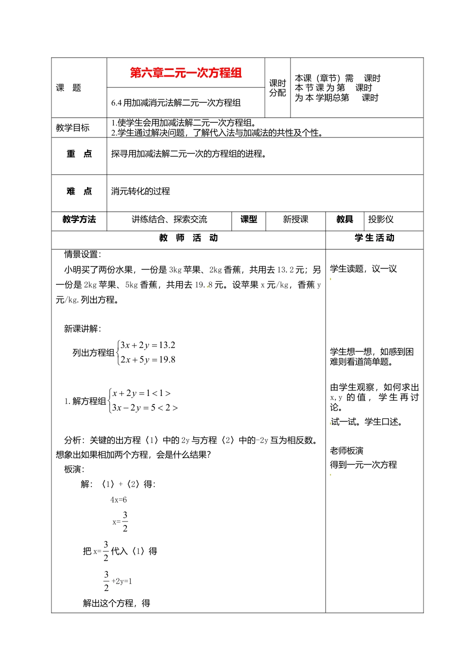 北京课改初中数学七下《5.4用加减消元法解二元一次方程组》word教案 (5).doc_第1页