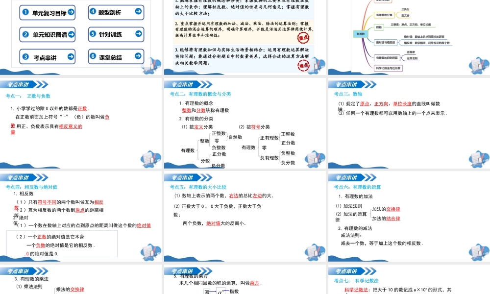 七年级数学上册（北京版）第一章 有理数（复习课件）.pptx