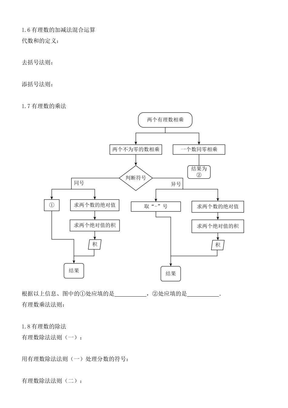 七年级数学上册（北京版）《有理数》知识清单（原卷版）.docx_第3页