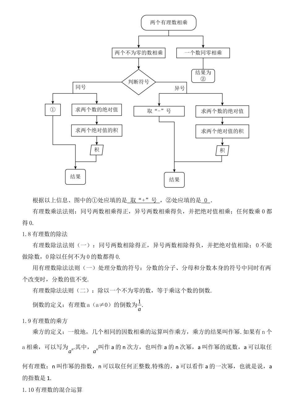 七年级数学上册（北京版）《有理数》知识清单（答案版）.docx_第3页