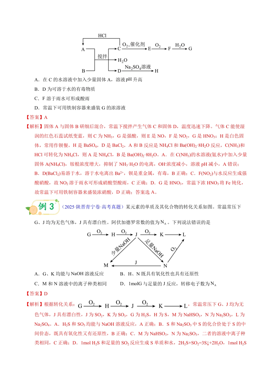 第57天 押物质的转化:一步转化、循环转化中的“隐性反应”(教师版).pdf_第2页