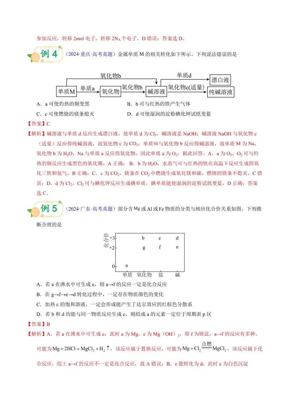 第57天 押物质的转化:一步转化、循环转化中的“隐性反应”(教师版).pdf_第3页